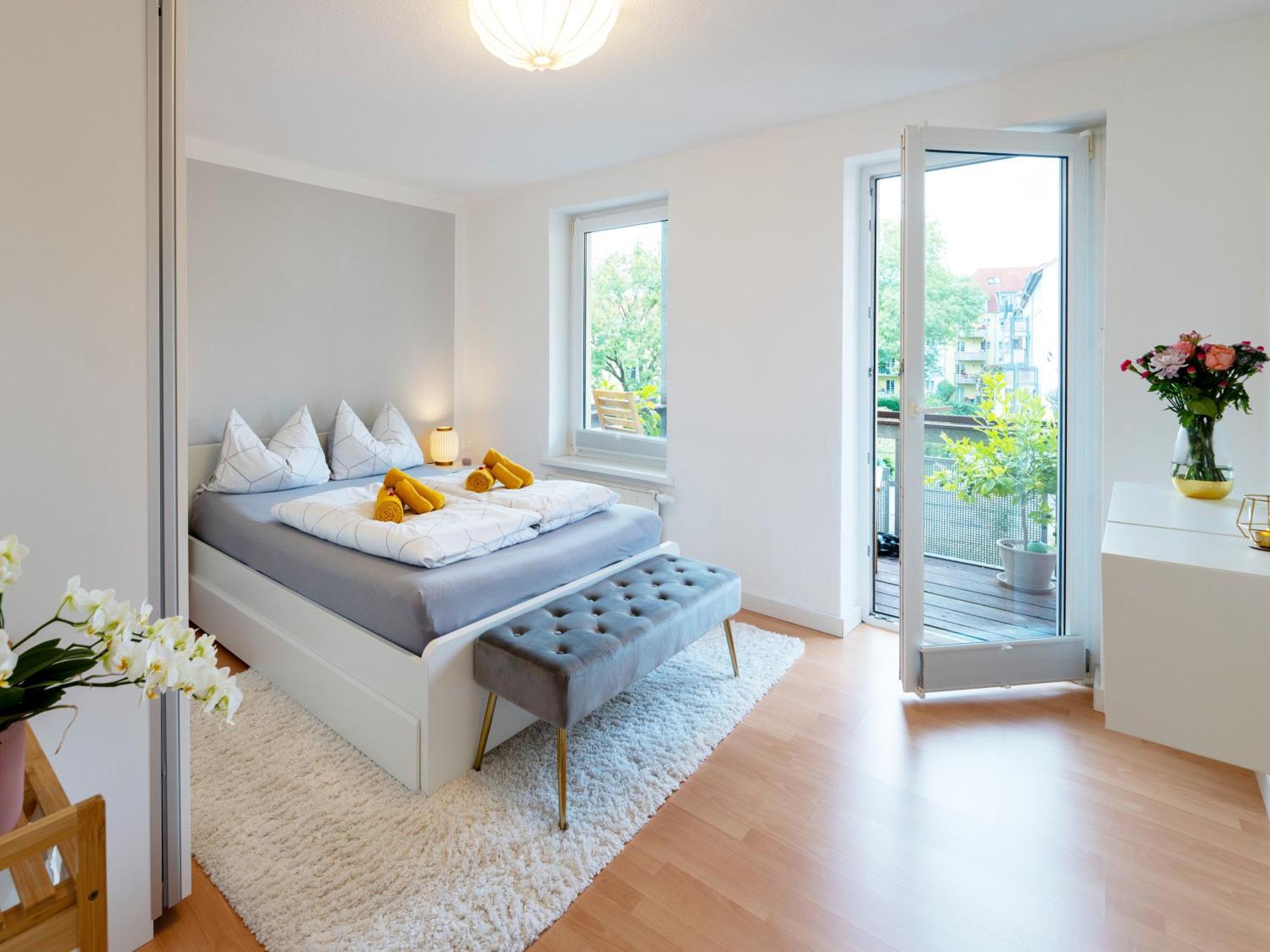 Schlosskoenig - Modernes & Zentrales Apartment Mit Balkon Und Arbeitsplatz 슈베린 외부 사진
