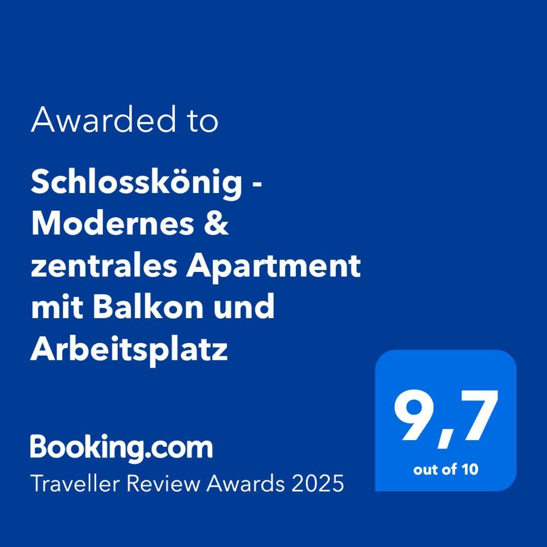 Schlosskoenig - Modernes & Zentrales Apartment Mit Balkon Und Arbeitsplatz 슈베린 외부 사진
